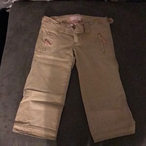 Abercrombie & Fitch khaki capris size 4